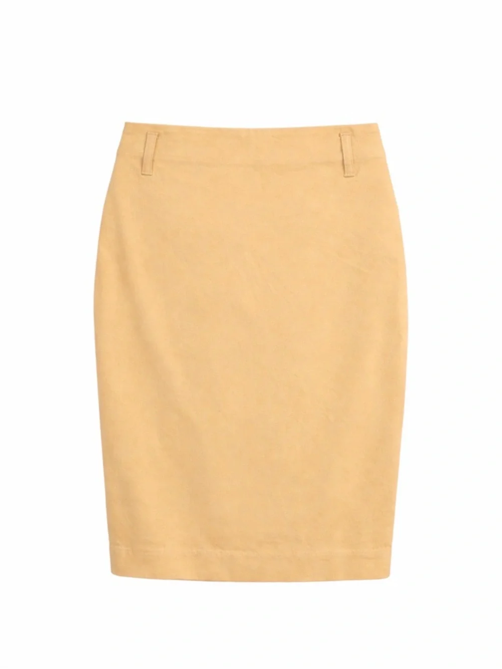 Brooks Brothers 346 Stretch Tan Khaki Cotton Pencil Skirt Size 4 - Picture 2 of 7